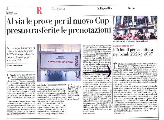 Immagine articolo su La Repubblica